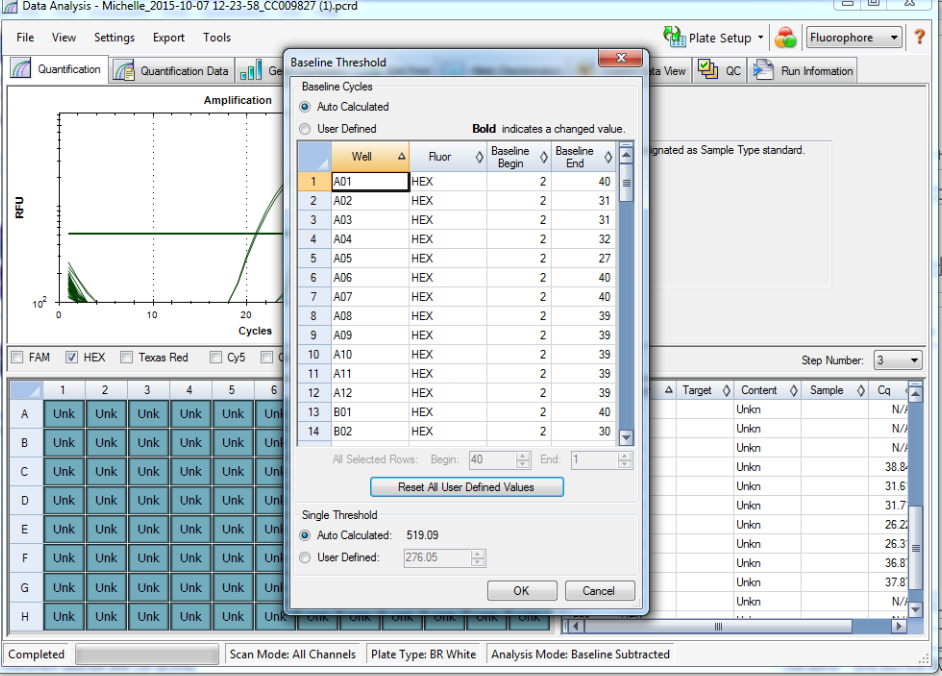 qPCR CFX 96 Pg Spiked plankton samples baselinse settings 10-07-15.png